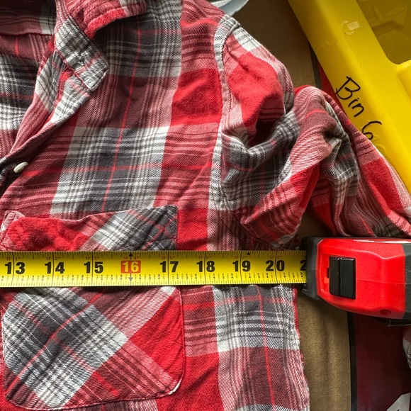Denim & Supply Ralph Lauren shirt Flannel plaid red M blouse comfort boyfriend - Picture 10 of 13